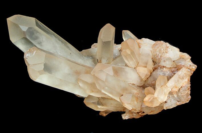 Tangerine Quartz Crystal Cluster - Madagascar #38949